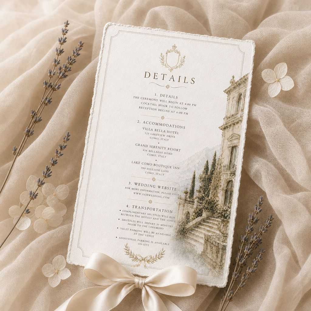 Villa Bellavista Invitation