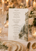 Villa Bellavista Menu and Table Numbers